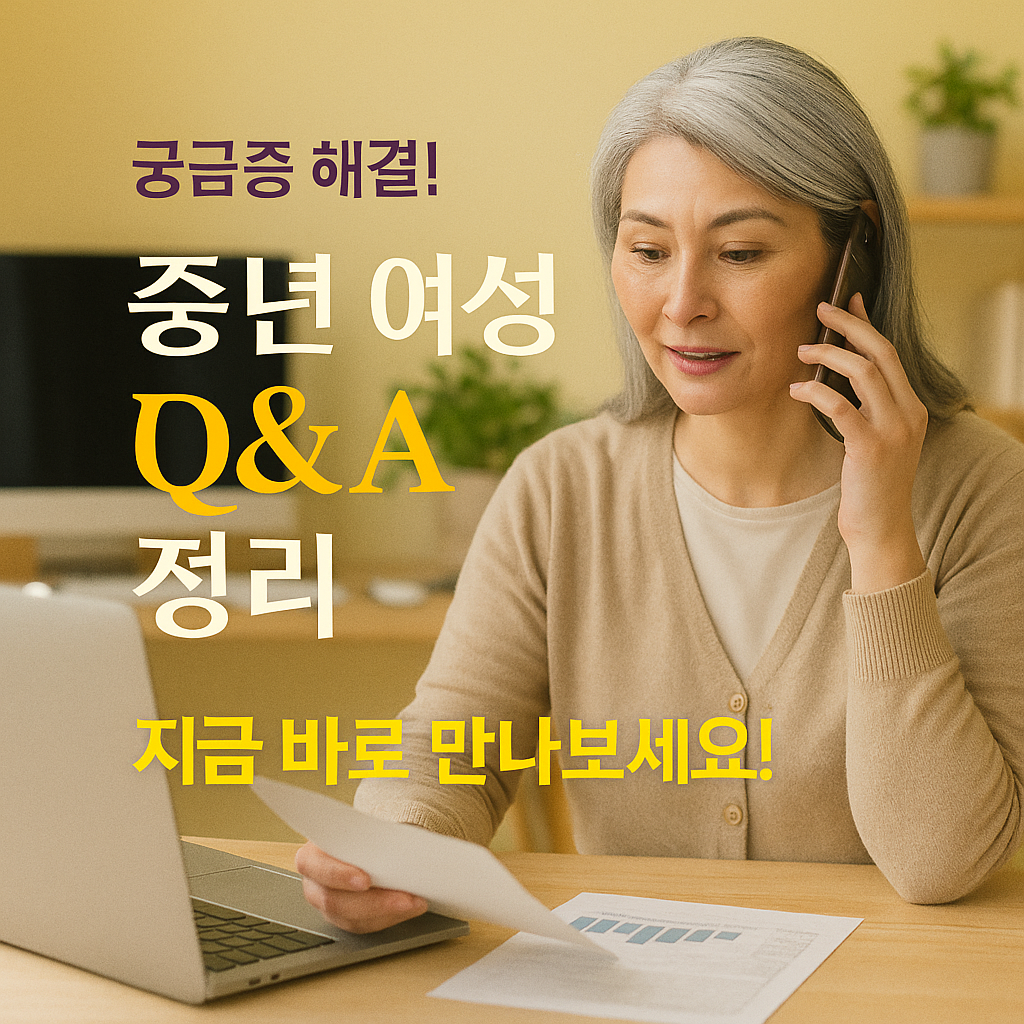 [11편] 중년 여성 Q&amp;A 정리 📚