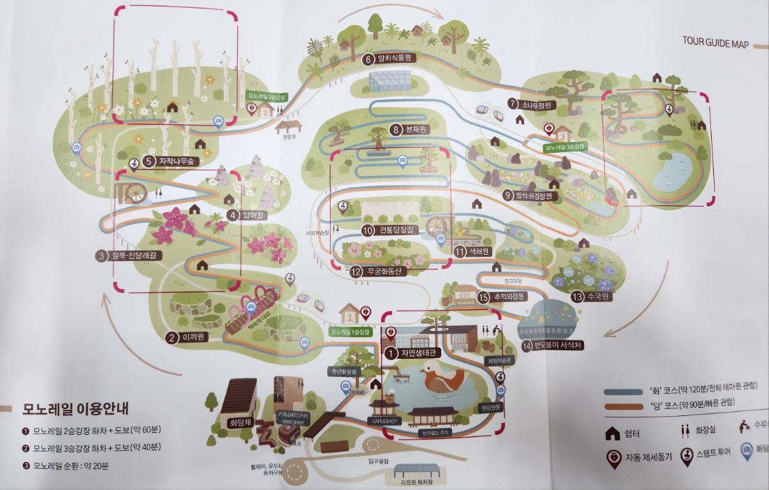 모노레일 코스 사진 정보