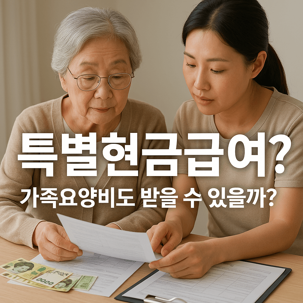 가족요양비 받을 수 있을까? 특별현금급여 신청 조건 완벽 정리 썸네일