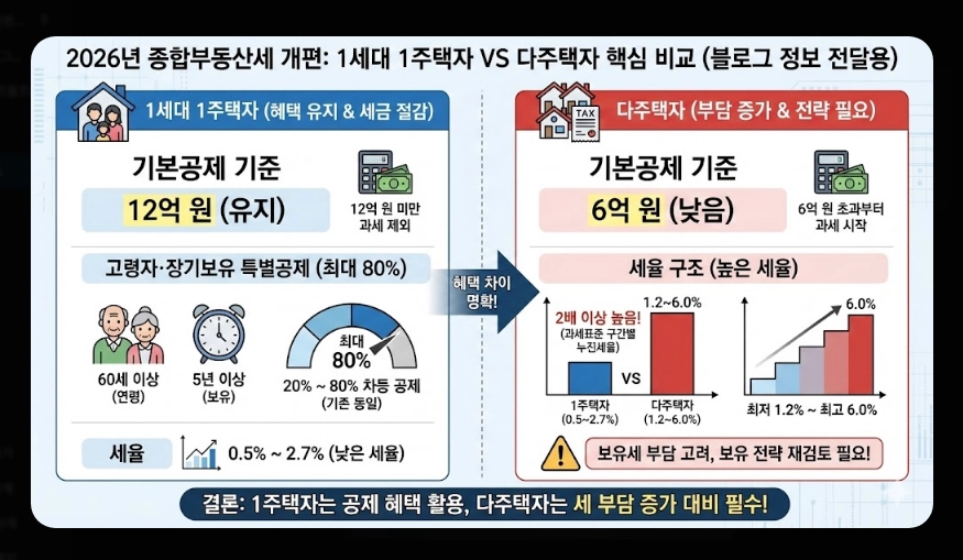2026년 부동산 세법 개정안 [양도세 종부세 변화] 다주택자 필수 체크리스트 및 절세 가이드