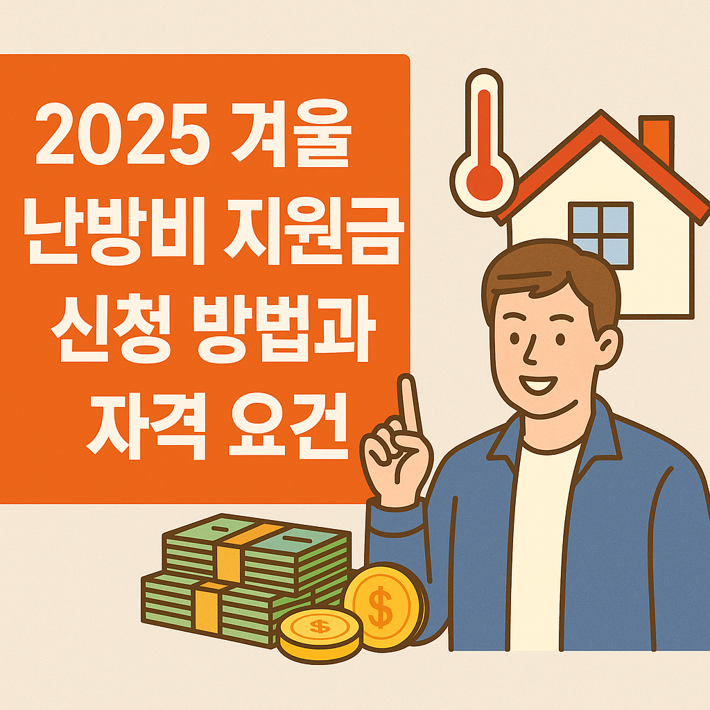 2025 겨울 난방비 지원금 신청 방법과 자격 요건 총정리