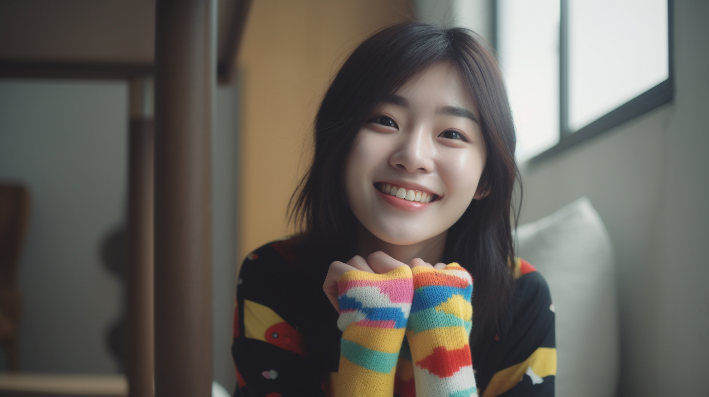 발톱무좀 치료 방법 및 예방법을 소개하는 여성