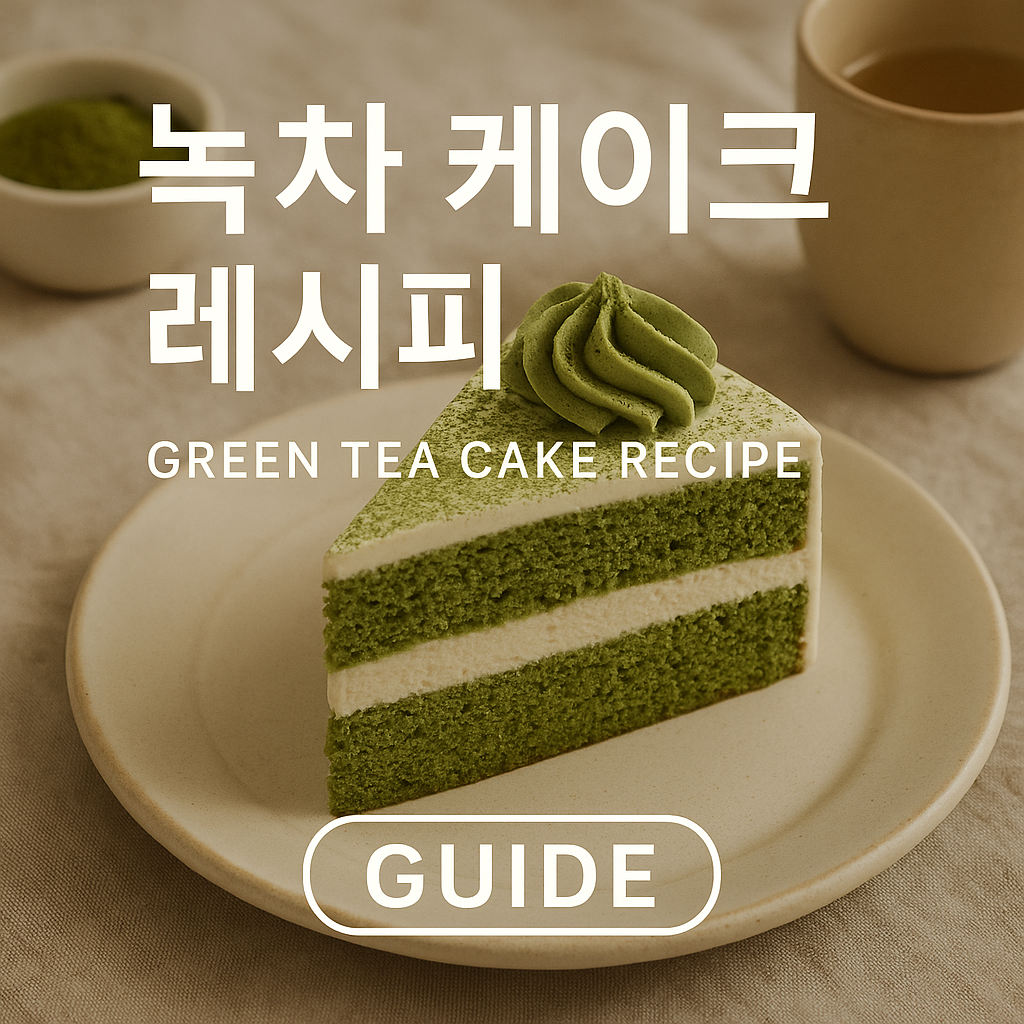 녹차 케이크 레시피