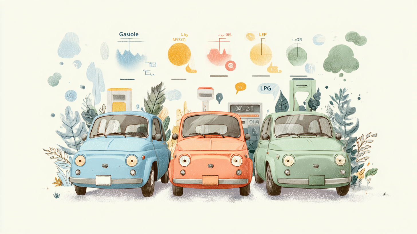 휘발유, 경유, LPG 차이