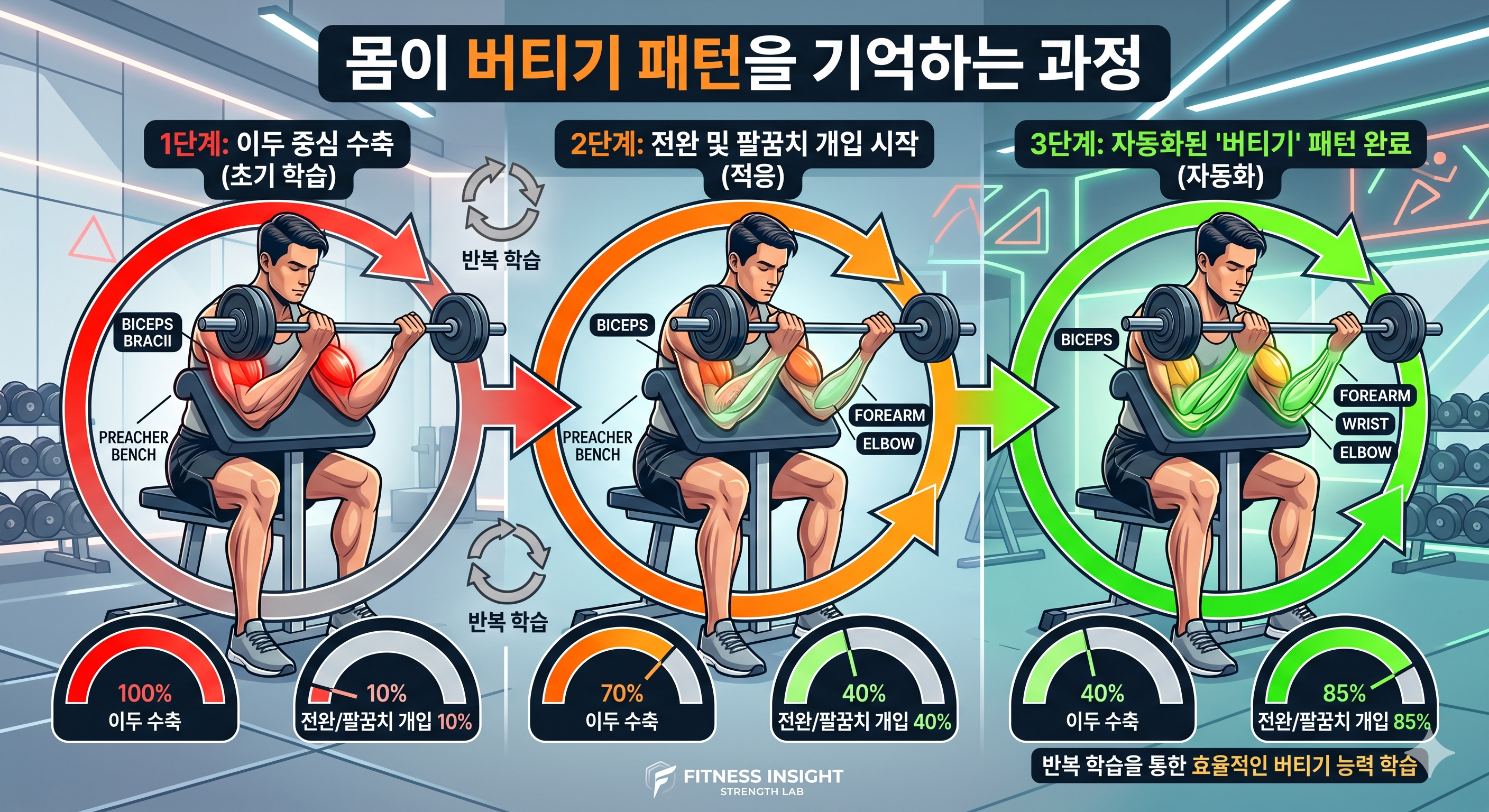몸이 버티기 패턴을 기억하는 과정