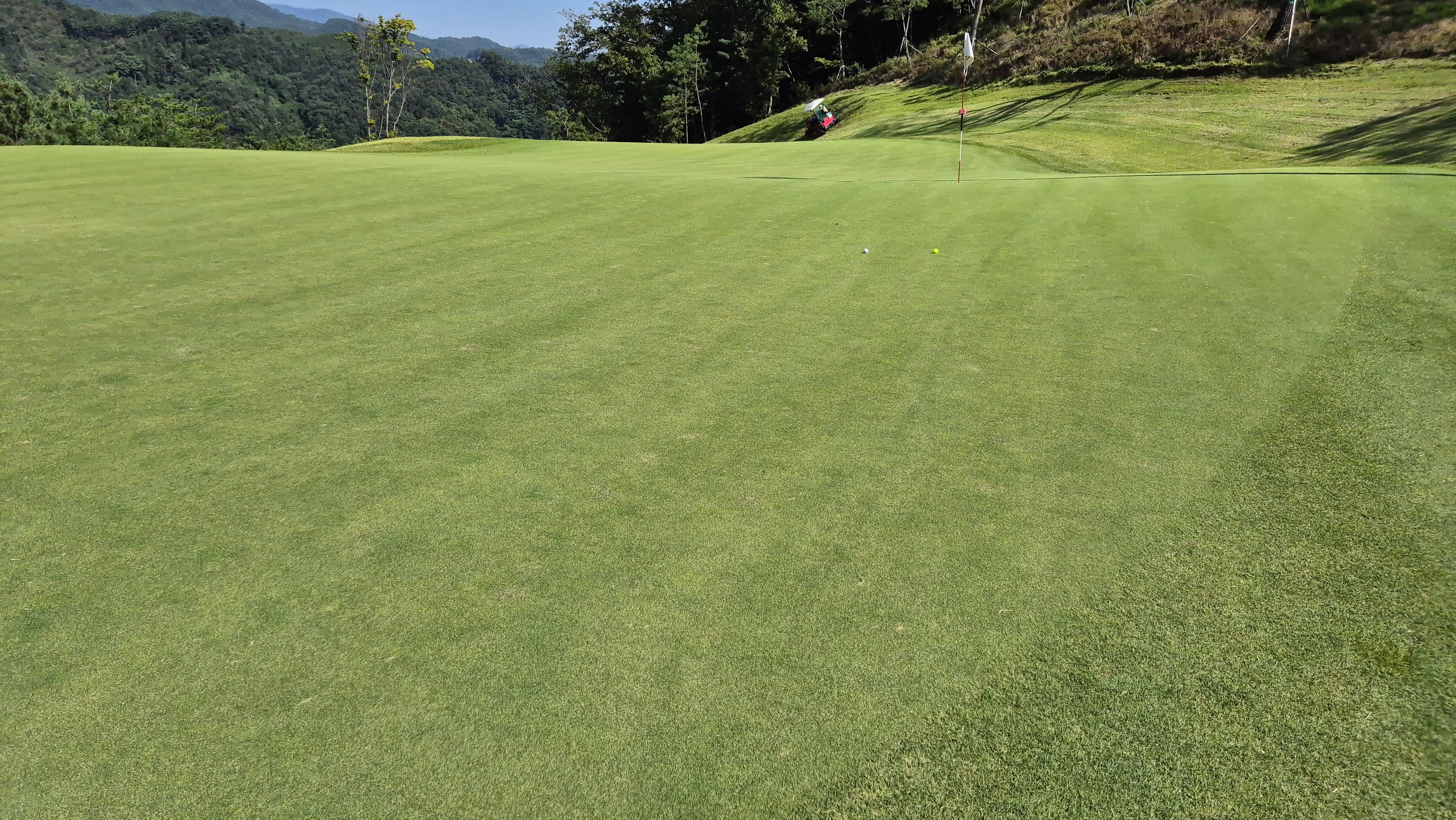 오로라cc 그린 빠르기 및 난이도
