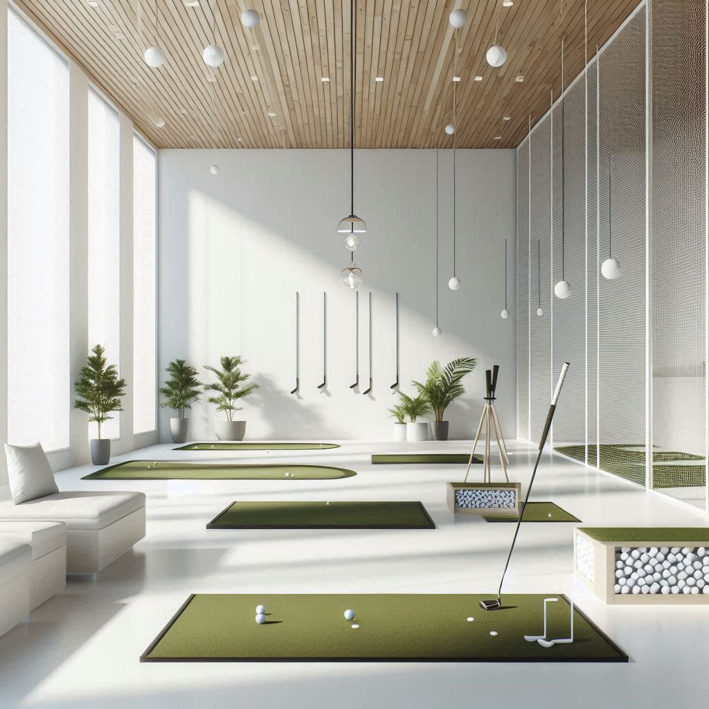 실내골프연습장 배경