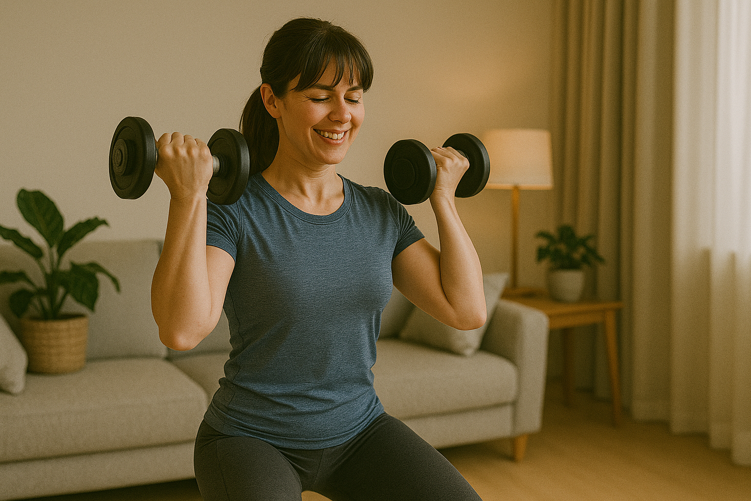 피트니스 운동 중인 여성