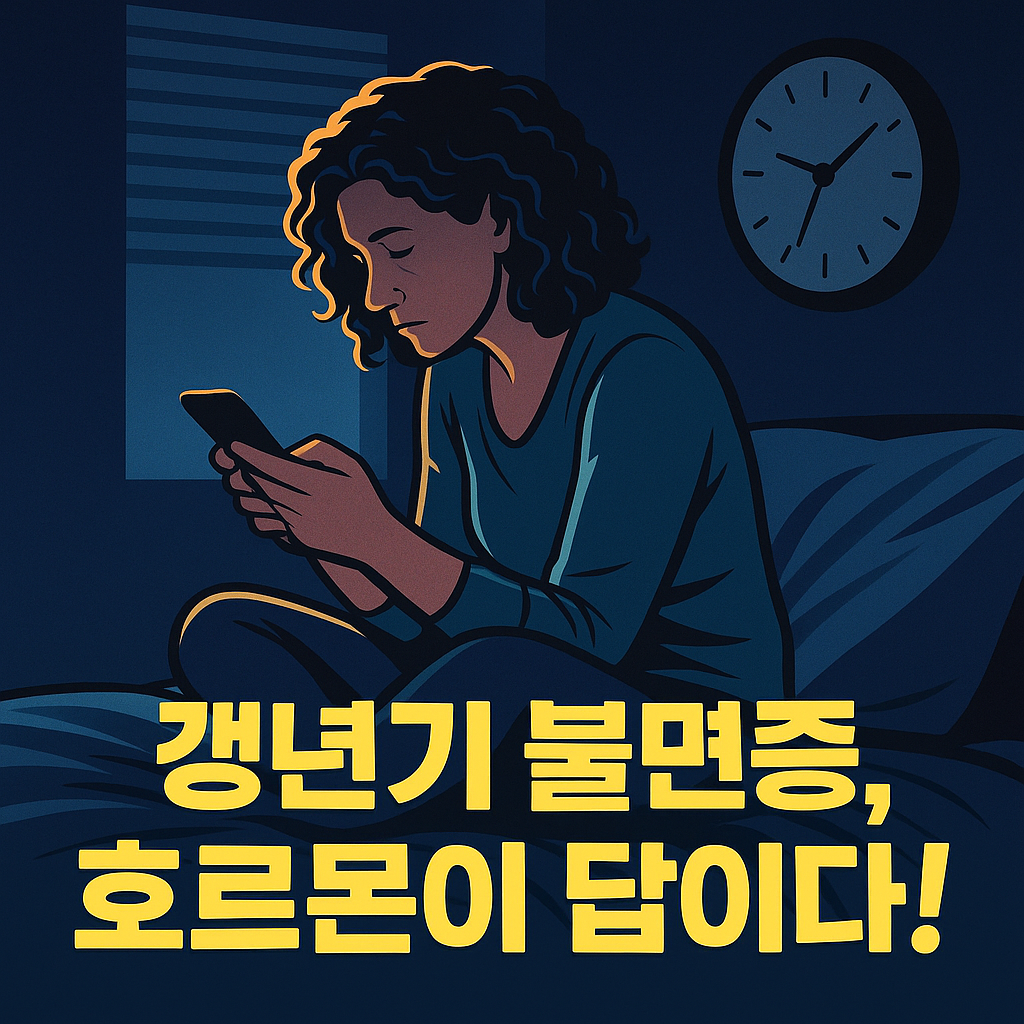 3050 건강루틴 갱년기 불면증과 호르몬