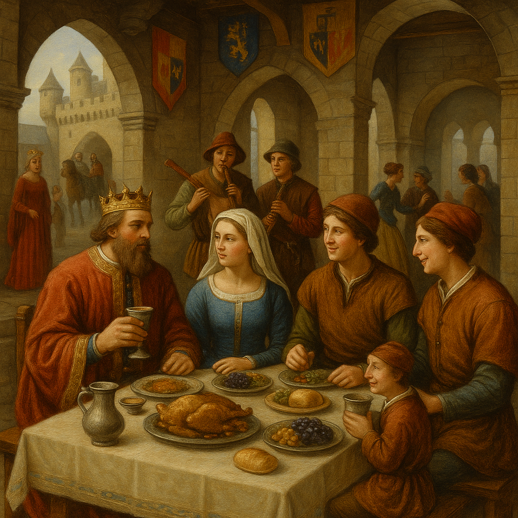 중세 성의 생활문화 관련 이미지