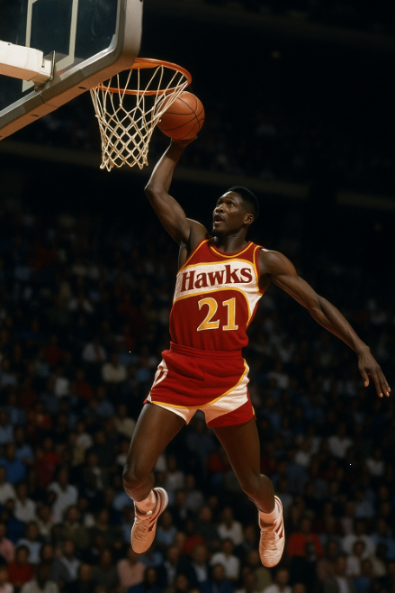 도미닉 윌킨스의 덩크 슛 장면