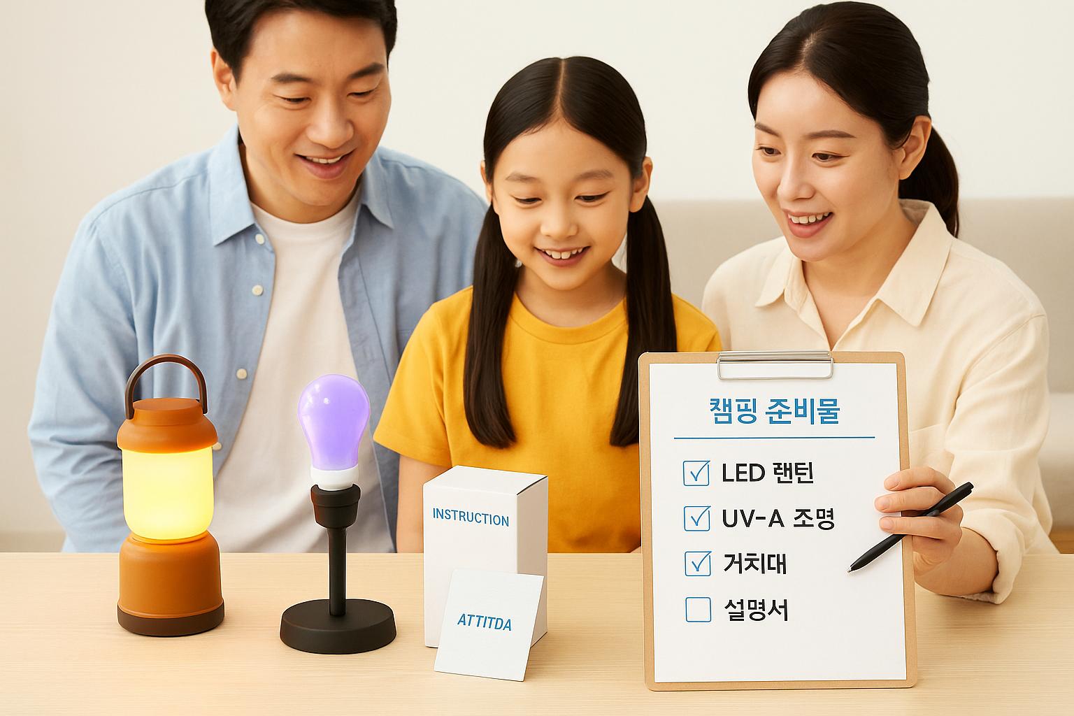 야간 캠핑 날벌레 - 복잡하고 귀찮은 퇴치보다 간단하고 저렴한 유도법