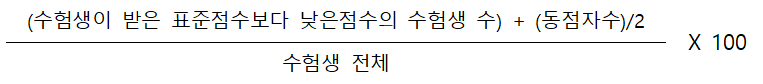 백분위