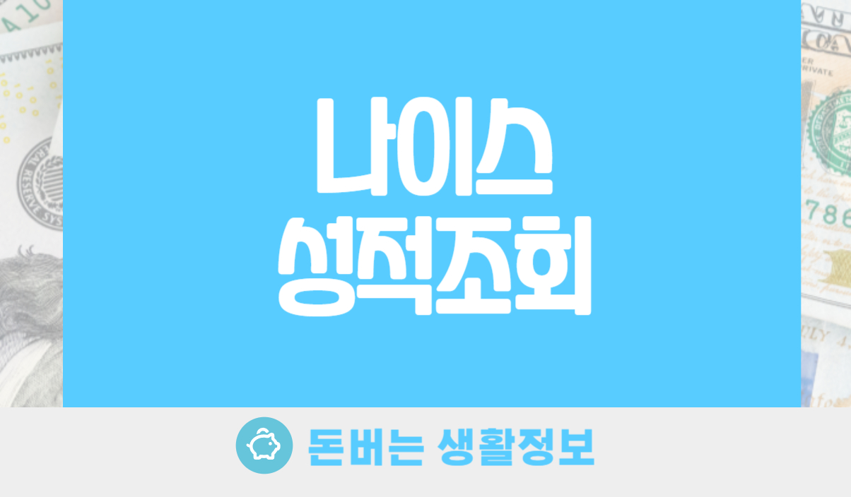 나이스 성적조회