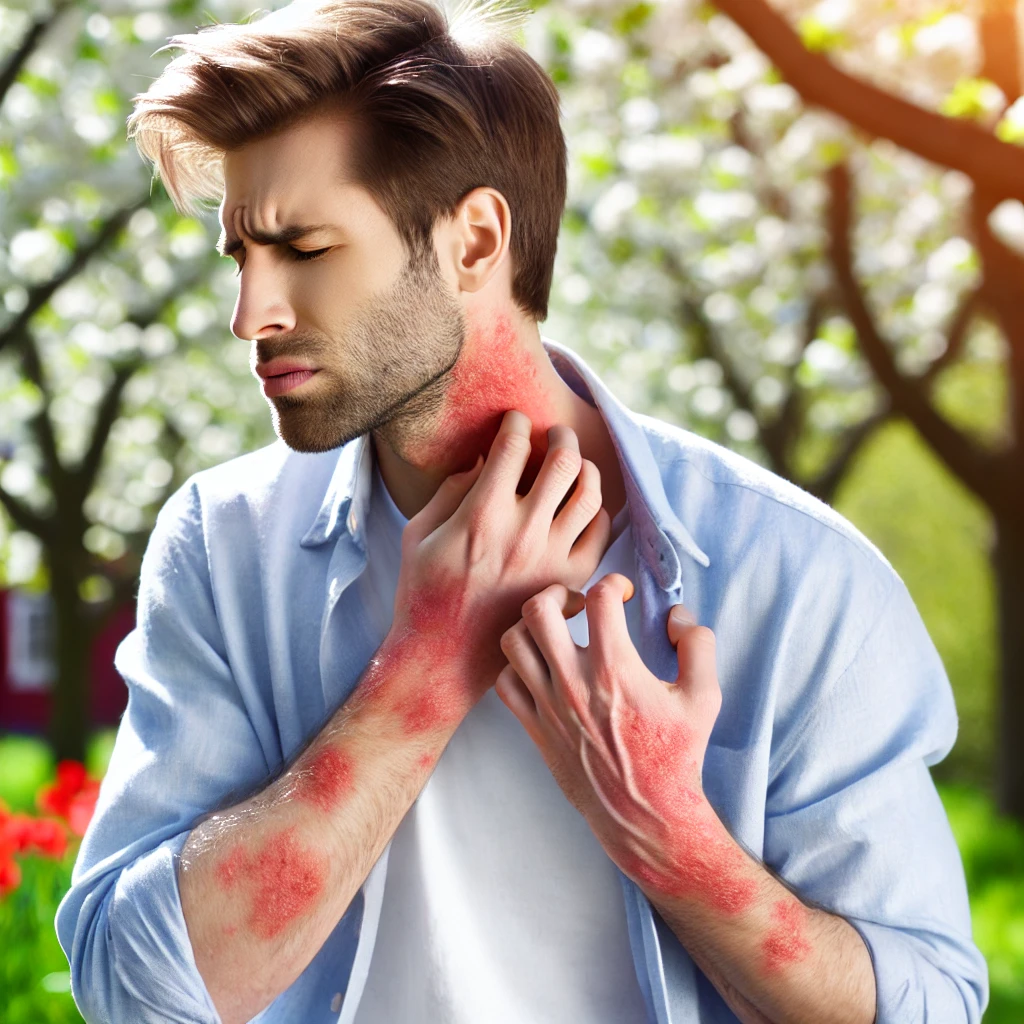 콜린성 두드러기와 관련된 사진