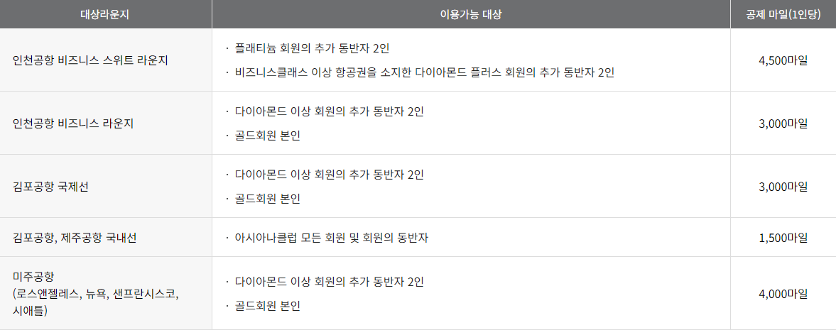 공항 라운지 이용