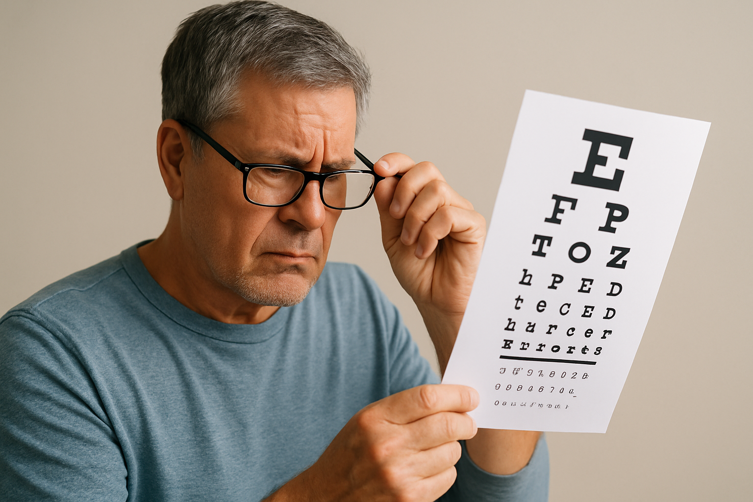 갑자기 눈이 침침해졌다면 노안 체크리스트