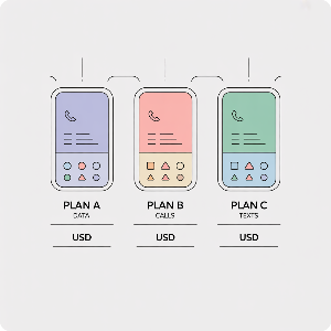 알뜰폰 요금제 비교 이미지