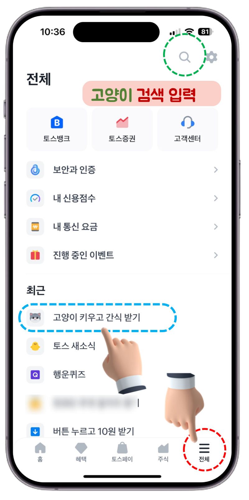 토스 TOSS 고양이 키우기 포인트 받기 : 레벨 4 빨리 달성하는 방법