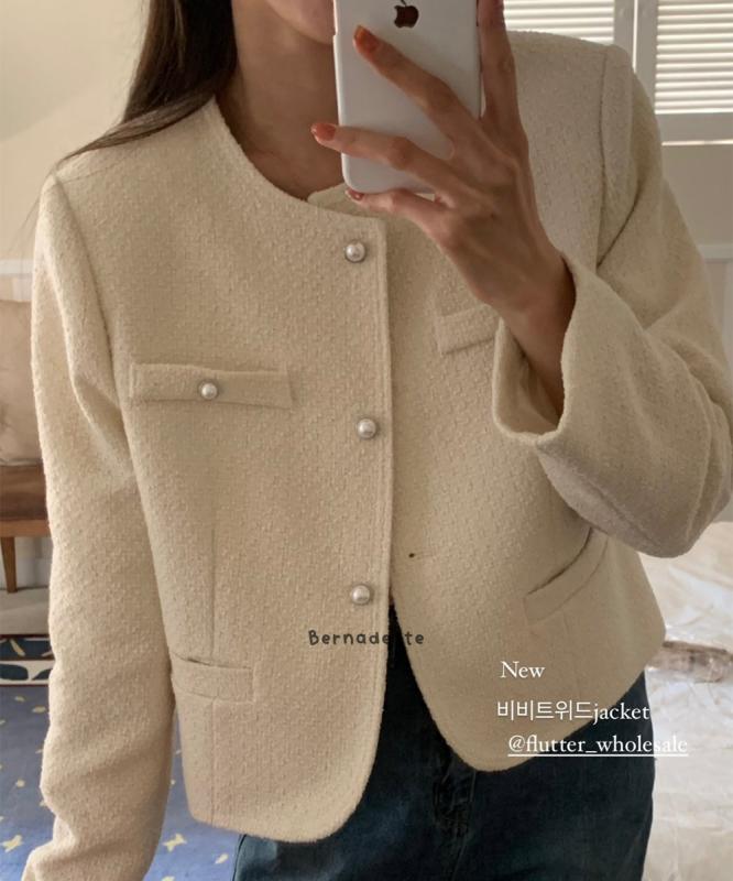 플러터 비비 트위드 자켓 (2col) flutter