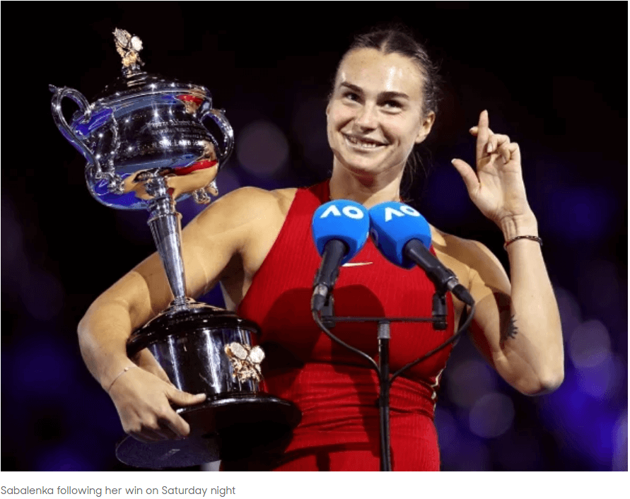 2024 호주 오픈 테니스 대회 결승전 메드베데프와 시너 우승자상금