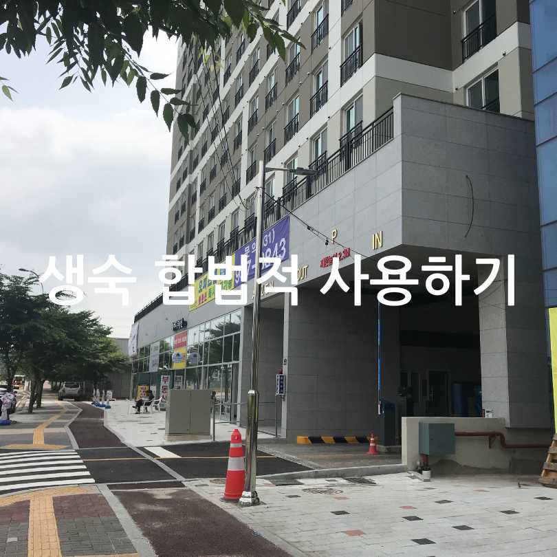 생숙 합법적 사용하기