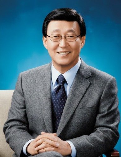 김동건-아나운서가-무릎에-손을-얹고-앉아-있는-모습