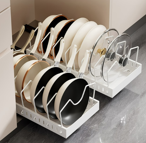 냄비뚜껑 후라이팬 정리