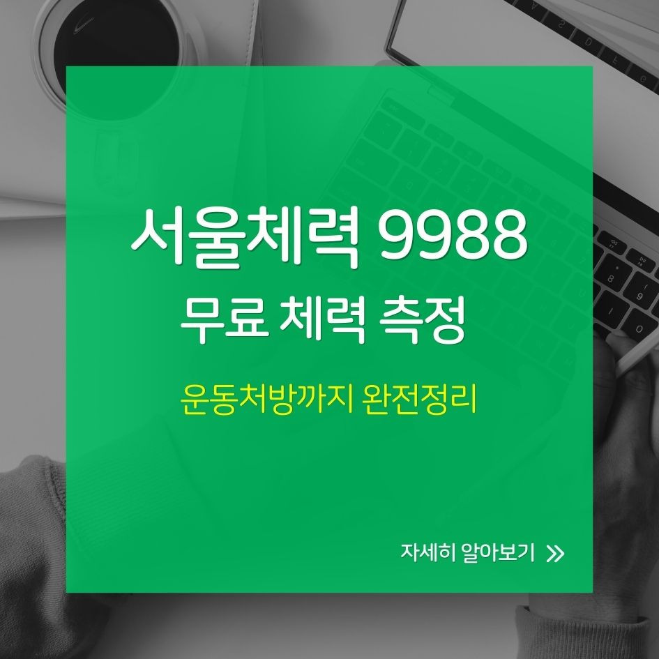 서울체력 9988 체력측정 모습