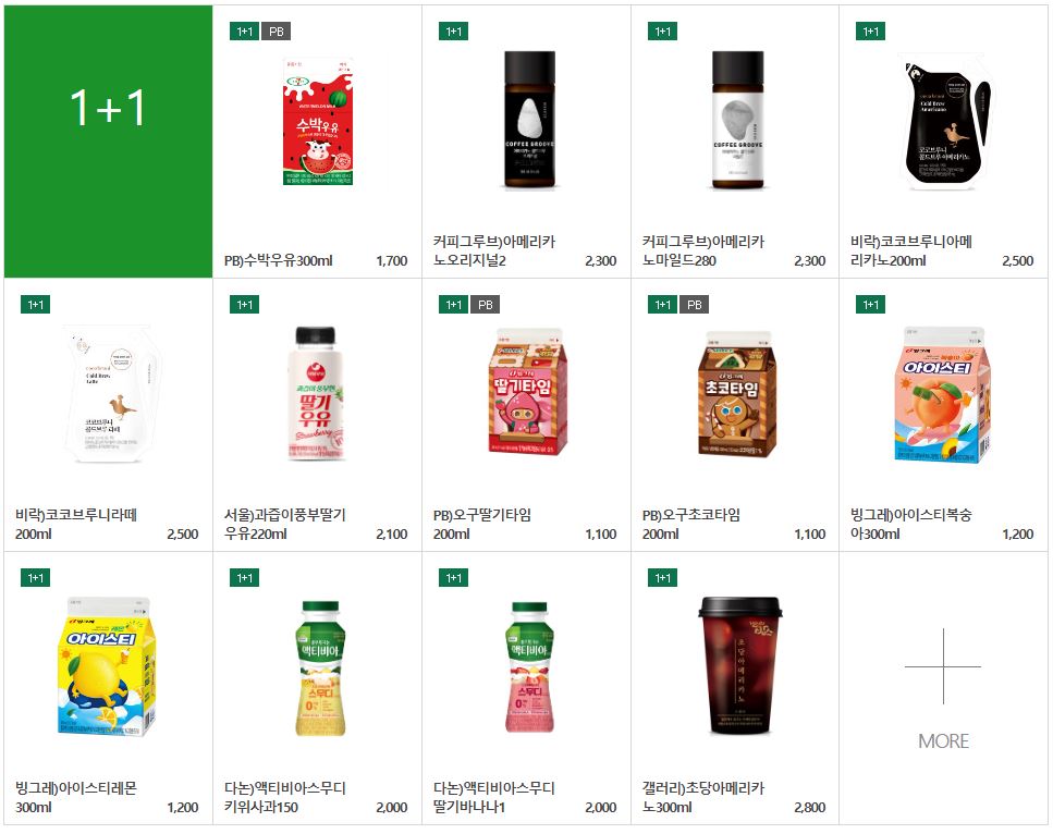 세븐일레븐8월행사제품