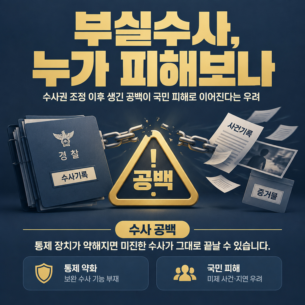 부실수사, 누가 피해보나