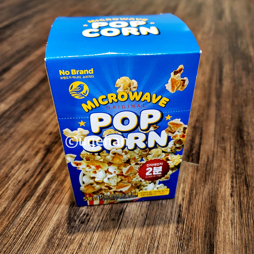 노브랜드 전자레인지용 팝콘 제품사진이다.