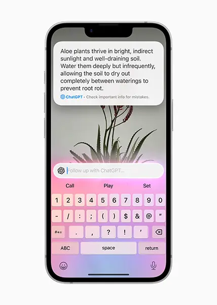 애플 인텔리전스가 구동중인 아이폰 16e