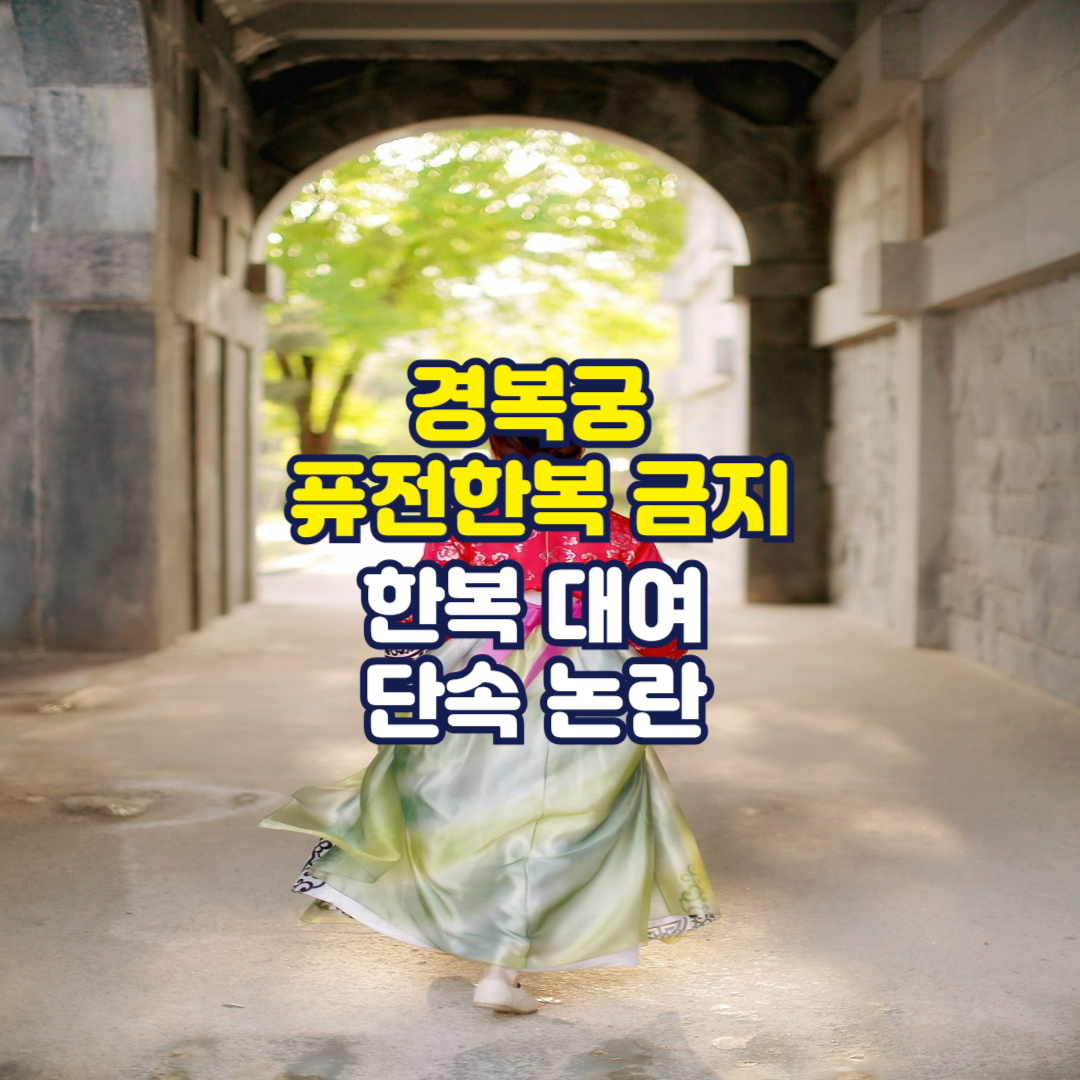 경복궁 퓨전한복 금지, 한복 대여 단속 논란