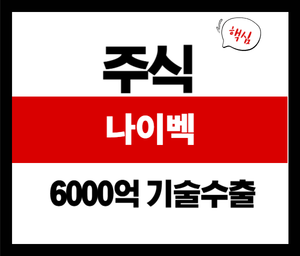 나이벡 6000억 기술수출 성공! NP‑201 기술이전 계약 전말