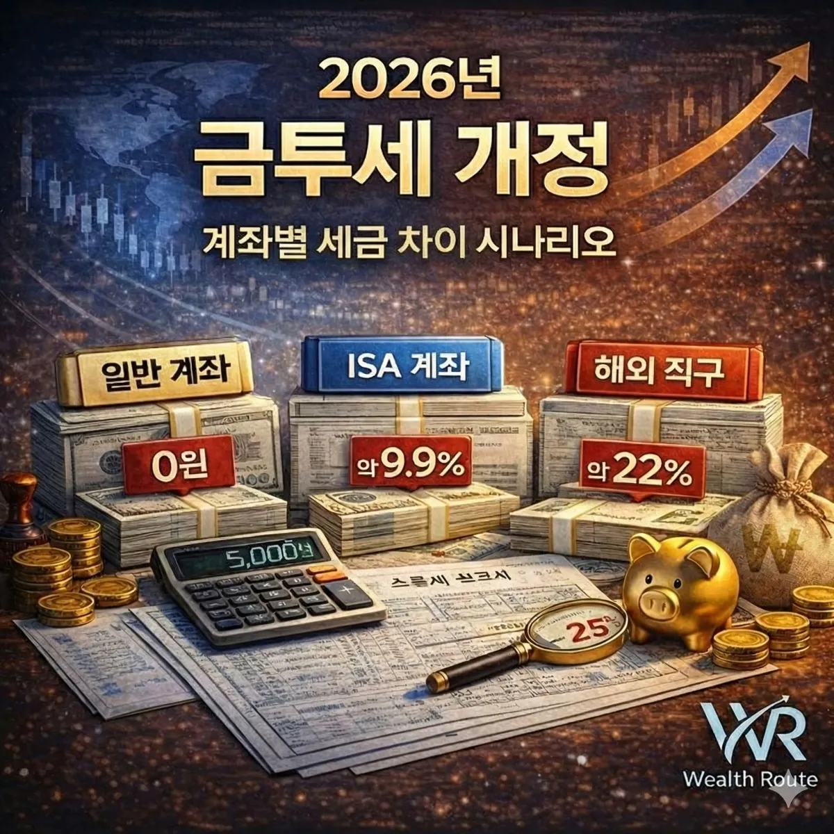 썸네일. 2026 금투세 개정 계좌별 세금 차이 시나리오