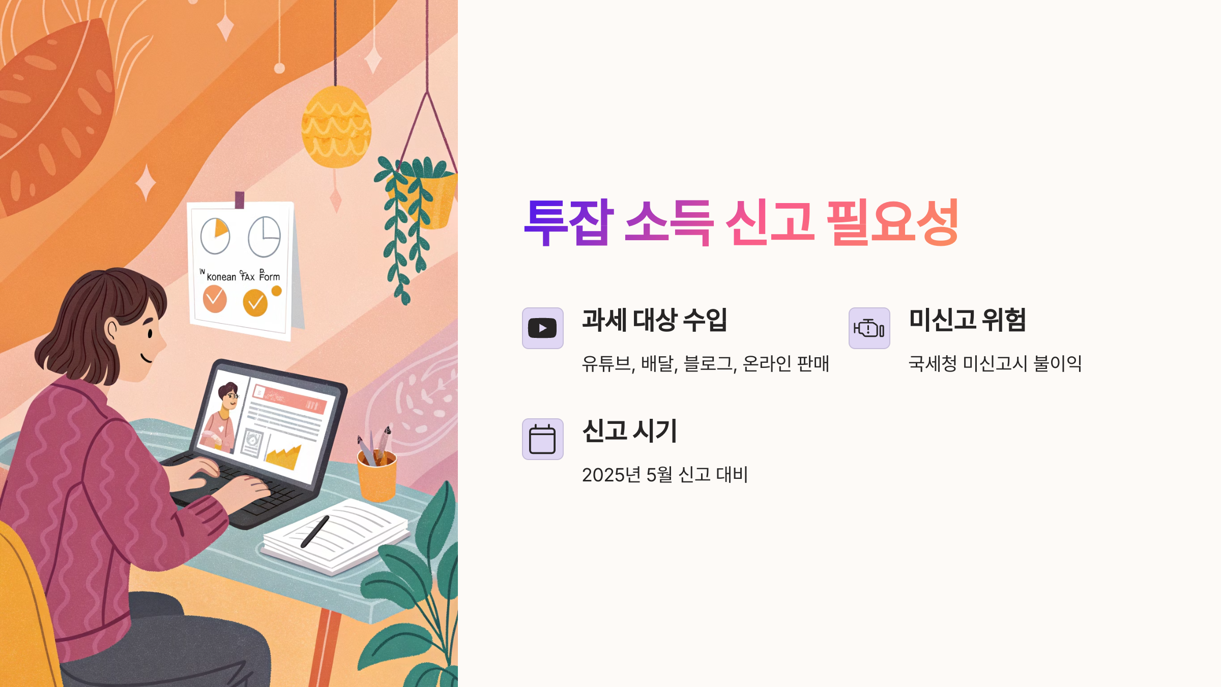 투잡 소득 신고 필요성