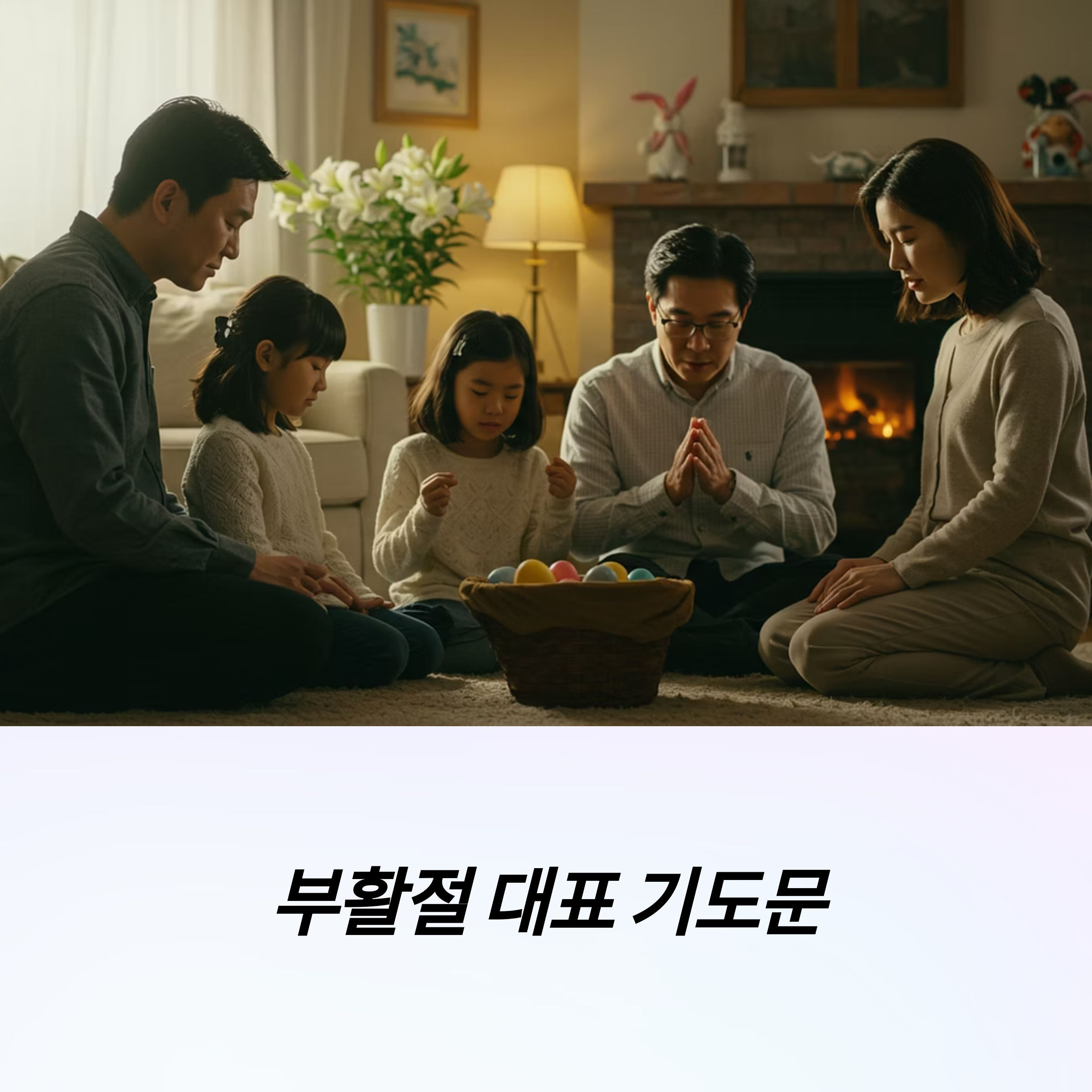 부활절 대표 기도문 감사 찬양 경배