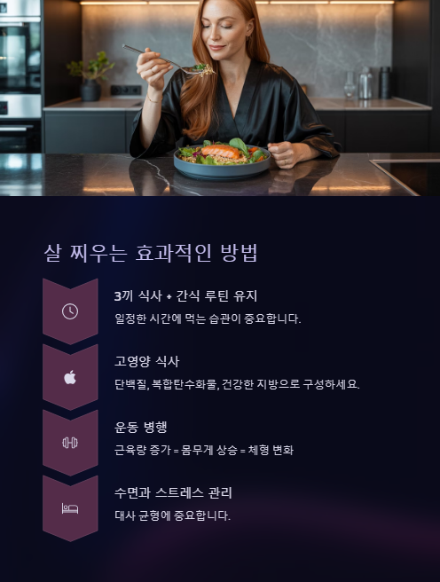 살 찌우는 효과적인 방법