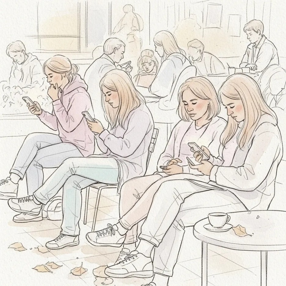 유튜브 오류를 기다리며 다른 활동을 하는 사람들