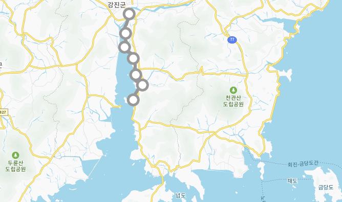 전남 강진군 명소 가볼만한곳 걷기좋은 둘레길 남파랑길 81, 82코스