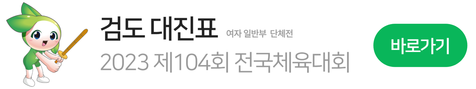 전국체육대회 검도 앰블럼