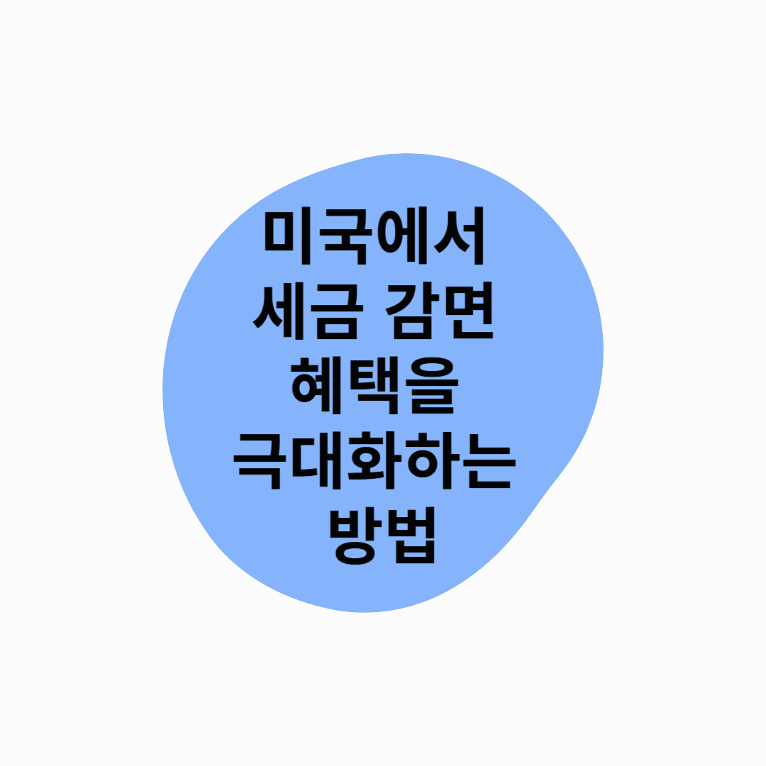 미국에서 세금 감면 혜택을 극대화하는 방법