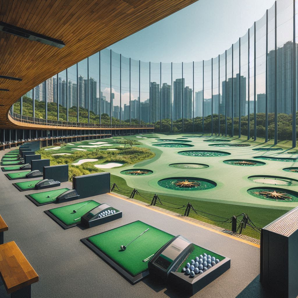 실외골프연습장 배경