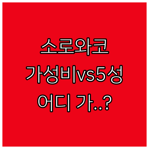 소로와코 가성비 루시아나 호텔 vs ..