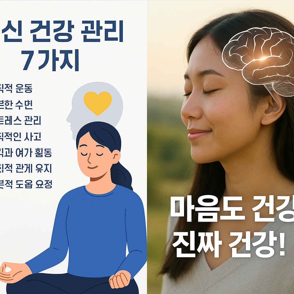 정신 건강 관리법 7가지