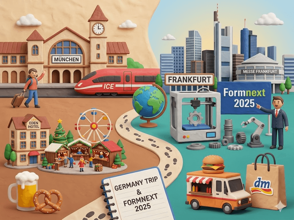 [독일 11월 - 총 기록집] 독일 출장 &amp; 여행기 : 뮌헨에서 프랑크푸르트까지, 그리고 Formnext 2025
