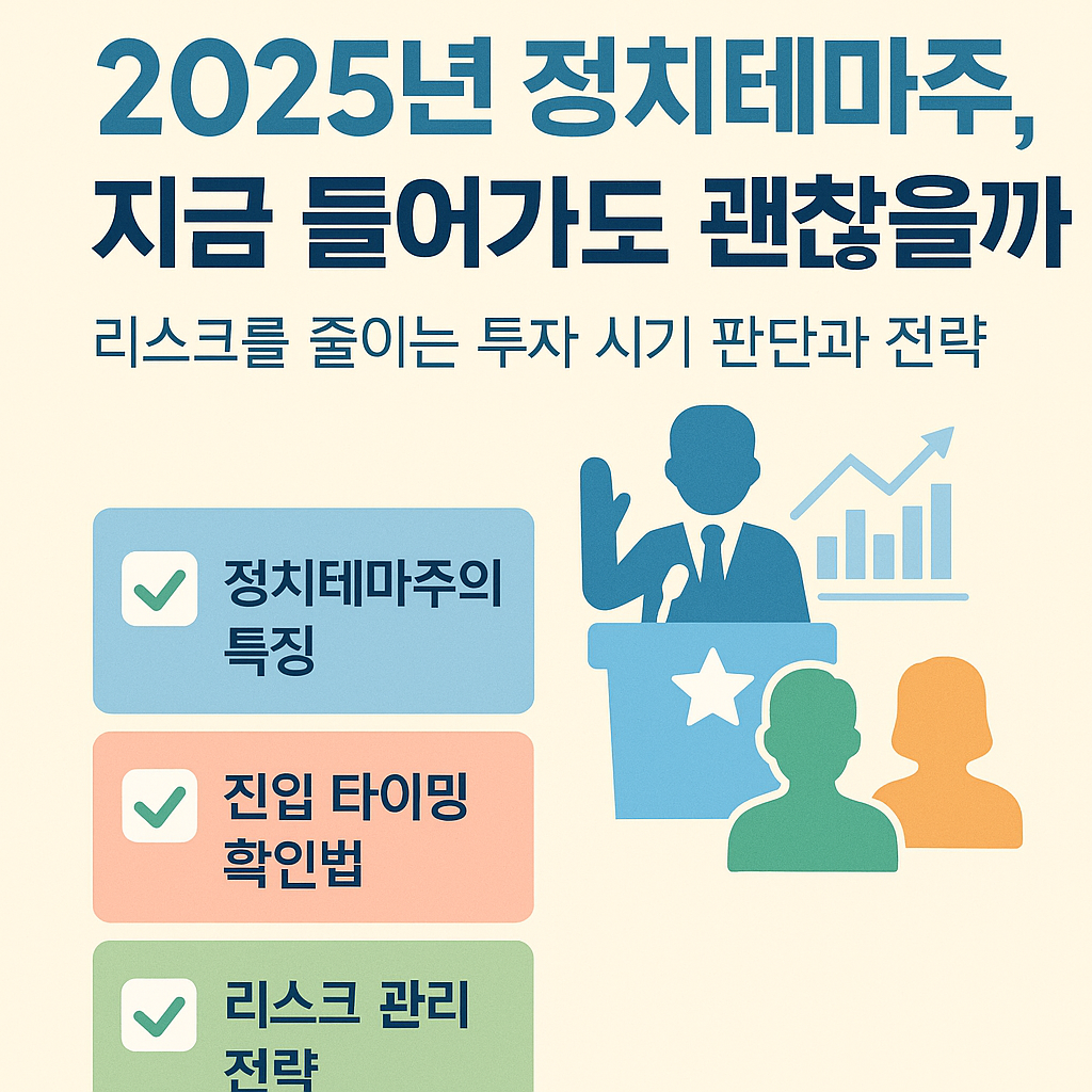 선거 테마주 투자, 지금 들어가도 될까? 확실한 타이밍 분석