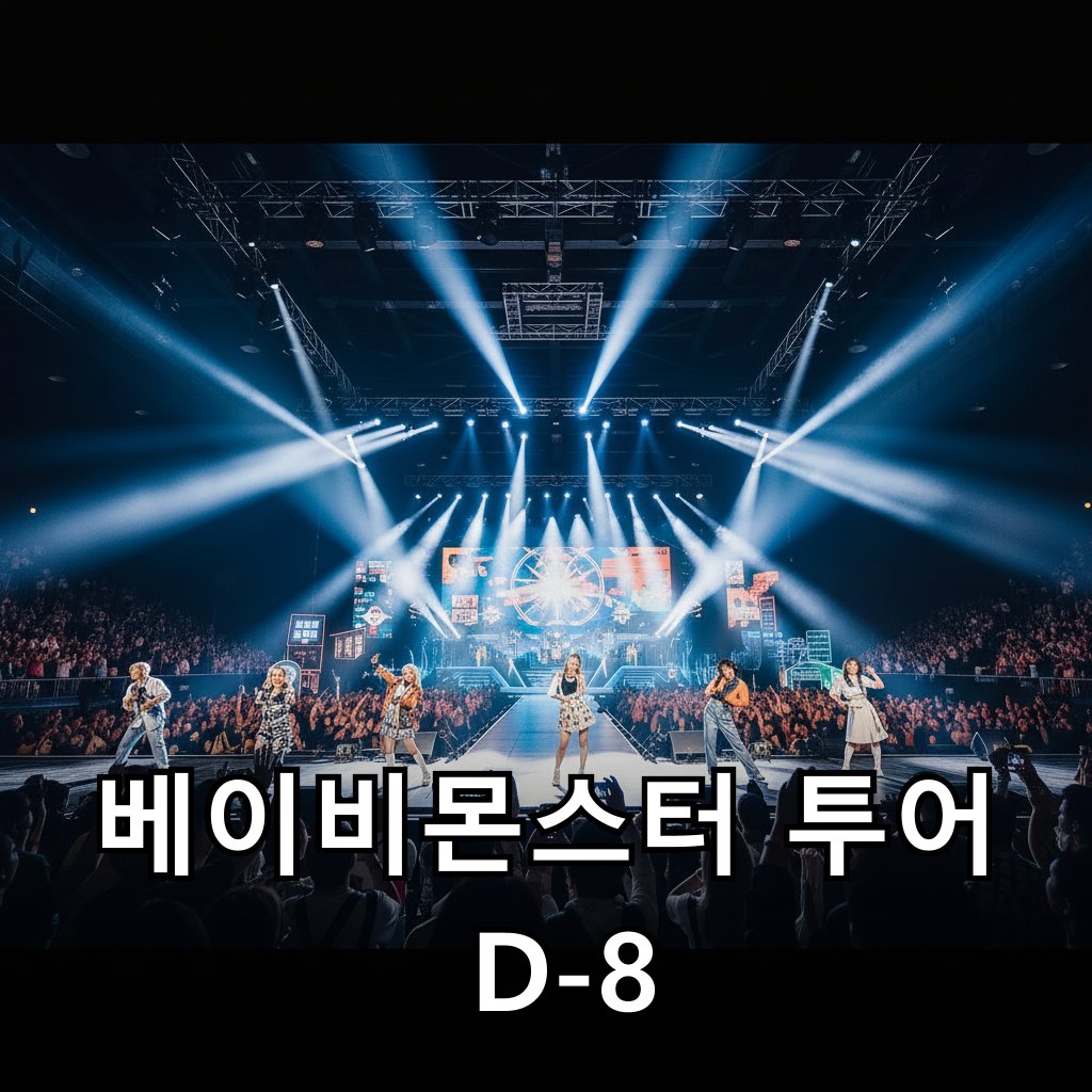 베이비몬스터의 강렬한 무대 조명 아래 펼쳐지는 퍼포먼스