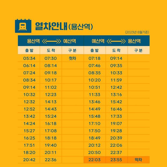 예산 맥주페스티벌 교통안내